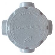 К2003. Коробка ККА20 взрывозащ. 1ExdIICT6 D-92мм H-74мм 3 ввода ал.сплав (Электроспециндустрия Саратов)