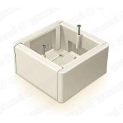 Коробка установочная универсальная для наружного монтажа HF (безгалогенная) 88*88*44мм, IP20, цвет-БЕЛЫЙ (50шт)