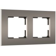 Рамка на 2 поста Slab (бронза софт)
