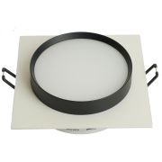 Светильник встраиваемый Feron DL506 потолочный GX53 белый + черный квадрат 51359