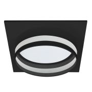 Светильник встраиваемый Feron DL703 LUNA потолочный GX70 черный квадрат 51100