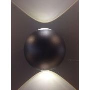 Уличный настенный светодиодный светильник Elvan GW-161A/2-6W-WW-Bk