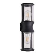 Уличный настенный светильник Arte Lamp Minchir A8306AL-2BK
