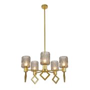 Подвесная люстра Indigo Preda V13025/5R Gold V000469