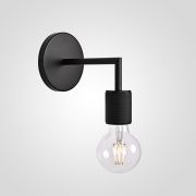 Бра Rh Utilitaire Single Sconce Black By Imperiumloft