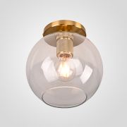 Потолочный Светильник Rh Utilitaire Globe Shade Flushmount Brass By Imperiumloft