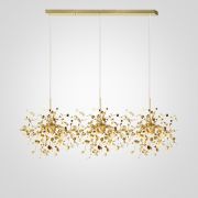 Подвесной Светильник Tezani Argent Suspension Linear Gold 3 L110 By Imperiumloft