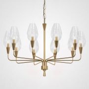 Подвесная Дизайнерская Люстра Viola 10 Прозрачный By Imperiumloft