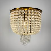 Потолочная Люстра Jacqueline White Sconce Brass By Imperiumloft