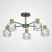 Потолочная Люстра Corf B3 Green 5 Lamps By Imperiumloft