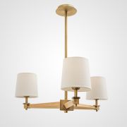 Люстра На Штанге Jorgenson D70 White/Light Wood By Imperiumloft