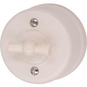 Выключатель 2-кл. пластик песочн. зол. Bironi B1-202-24