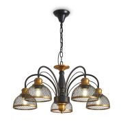 Светильник Caz 5х60Вт E27 IP20 подвесной Freya FR5527PL-05BBZ