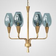 Подвесная Дизайнерская Люстра Viola 6 Синий By Imperiumloft