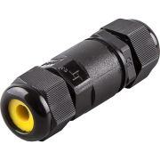 Соединитель-коннектор для 2-х кабелей трехконтактный,  IP68, LD520, STEKKER