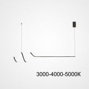 Подвесной Светильник Damaris L90 Black Трехцветный Свет By Imperiumloft