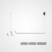 Подвесной Светильник Damaris L120 Black Трехцветный Свет By Imperiumloft