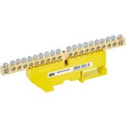 Шина PE «земля» на DIN-изоляторе ШНИ-6х9-20-Д-Ж IEK