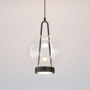 Подвесной светодиодный светильник со стеклянным плафоном 50267/1 LED черный