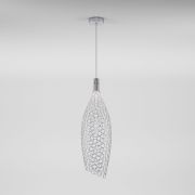 Подвесной светодиодный светильник с металлическим плафоном 90352/1 хром