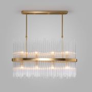 Умная подвесная люстра со стеклянным рассеивателем 486/8