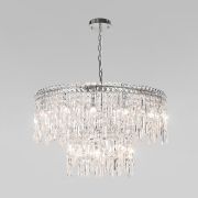 Умная подвесная люстра с прозрачным хрусталем 60160 хром
