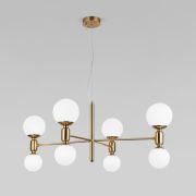 Умная подвесная люстра с плафонами 30182/8 латунь