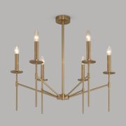 Умная потолочная люстра 60142/6 латунь