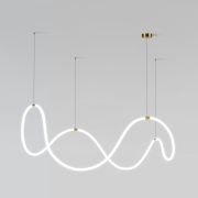 Подвесной светодиодный светильник ССТ с пультом управления 90288/1 латунь