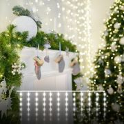 Гирлянда занавес «роса» теплый белый 2*2,6М IP20 200-006