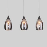 Подвесной светильник со стеклянным плафоном 50285/3 черный жемчуг