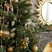 Гирлянда занавес «Роса» теплый белый 2*3м IP20 200-004 теплый белый