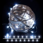 Гирлянда нить «Роса» белый на батарейках 3м IP20 400-006 белый 3м IP20