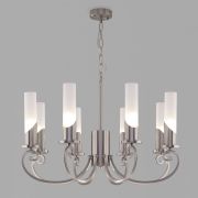 Умная классическая подвесная люстра 60117/8 никель