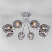 Потолочная люстра со стеклянными плафонами 30164/8 хром