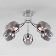 Потолочная люстра со стеклянными плафонами 30164/5 хром