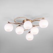 Потолочная люстра с плафонами 30144/6 античная бронза