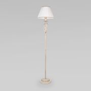 Напольный светильник с хрусталем 10073/1 белый с золотом