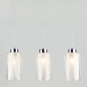 Светильник на подвесе с плафонами 50001/3 хром