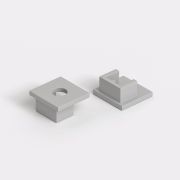 Заглушки для встраиваемого гибкого алюминиевого профиля под ГКЛ 9,5мм (комп. 2шт) ZLL-2-ALP024