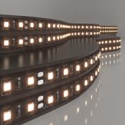 Светодиодная лента 120 Led 9,6 Вт IP20, 3300K тёплый белый, 5 м 2835 24V 120Led 9,6W IP20 Black