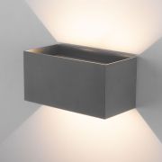 Уличный настенный светодиодный светильник с лучами WINNER DOUBLE LED IP54 35137/W серый