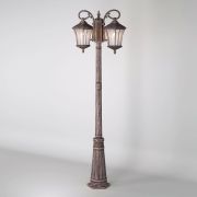Уличный светильник на столбе Virgo F/2 капучино IP44 GLXT-1450F/2 капучино