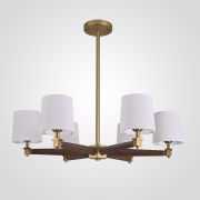 Люстра на штанге Jorgenson D85 White/Dark wood