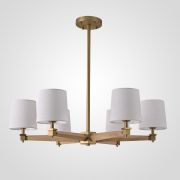 Люстра на штанге Jorgenson D85 White/Light wood