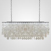 Подвесная люстра rectangle SHELL Chandelier 2 cascades