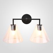 Бра RH Utilitaire Funnel Shade Double Sconce Black