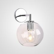 Бра RH Utilitaire Globe Shade Single Sconce Silver