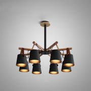 Люстра на штанге NATURA C8 black