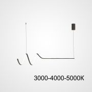 Подвесной светильник DAMARIS L70 Black Трехцветный свет